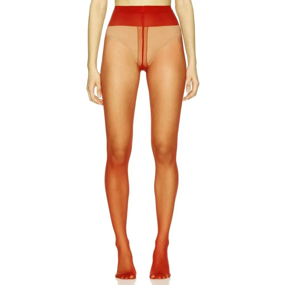 Wolford x REVOLVE Individual 10 Back Seam Tights in Soft Cherry XSmall New Women